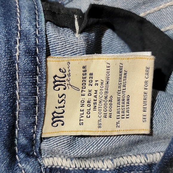 Miss Me Mid Rise Easy Skinny Jean Size 26 - Picture 7 of 7